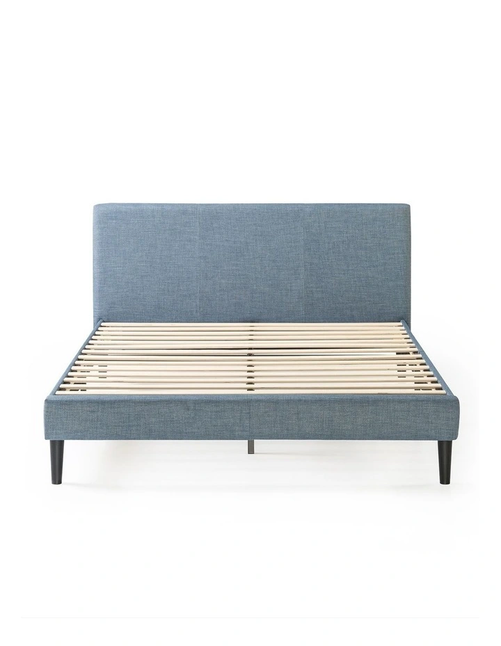 Liam Fabric Bed Frame in Light Blue image 4