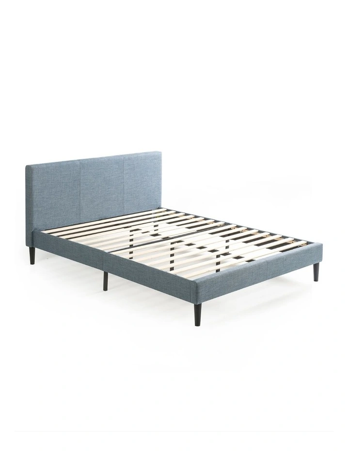Liam Fabric Bed Frame in Light Blue image 6