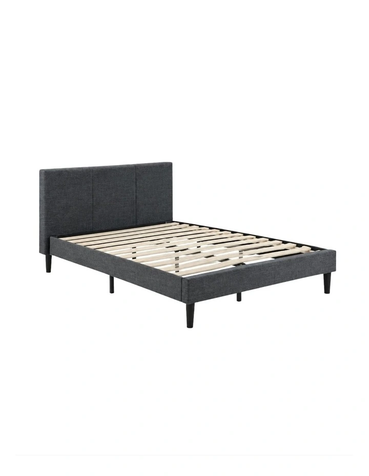 Liam Fabric Bed Frame in Dark Grey image 3