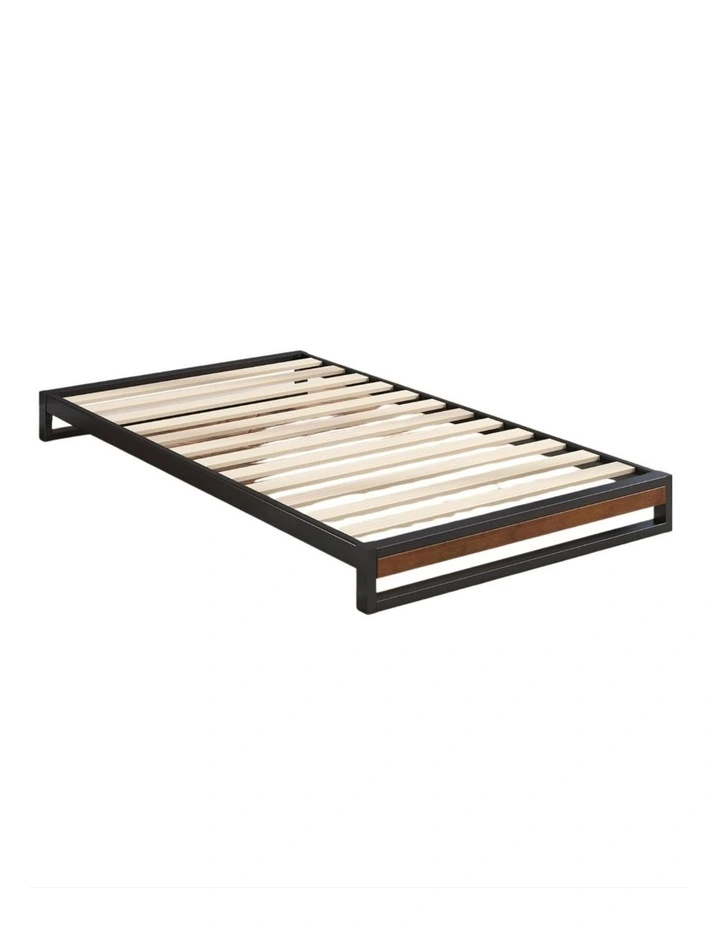 Suzanne Ironline Metal & Wood Accent Bed Frame - 15cm Height image 3
