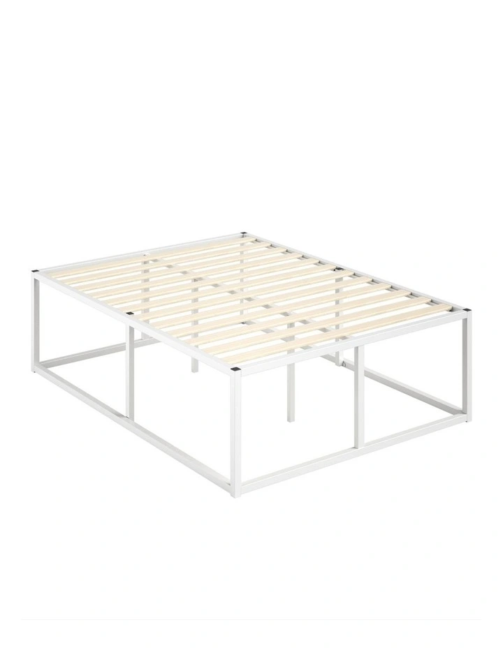 Joseph Metal High Base Bed Frame - 45cm Tall in White image 4