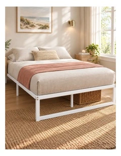 Quick Lock Bed Frame in White