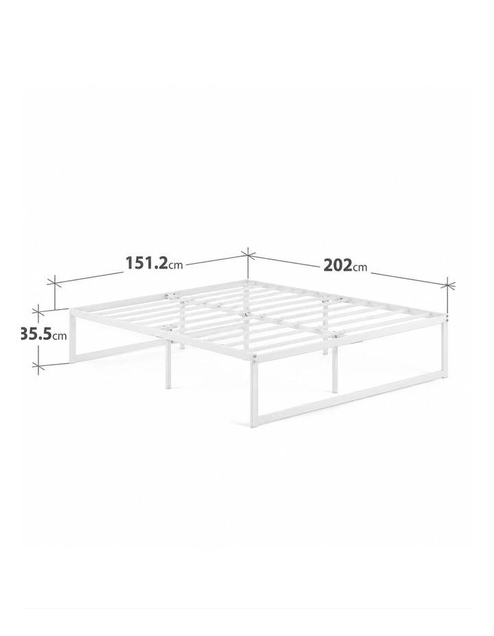 Quick Lock Bed Frame in White image 7
