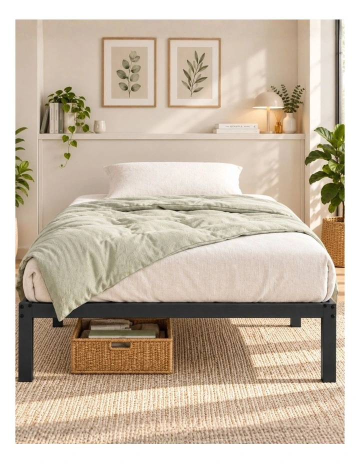 Elias Metal Bed Frame in Black image 2