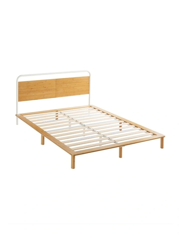 Arden Pipe Metal & Bamboo Bed Frame image 5