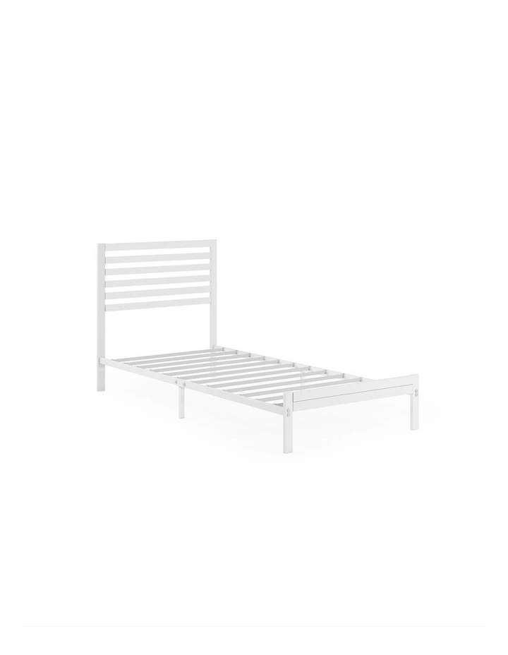 Kai Bamboo & Metal Bed Frame in White image 4