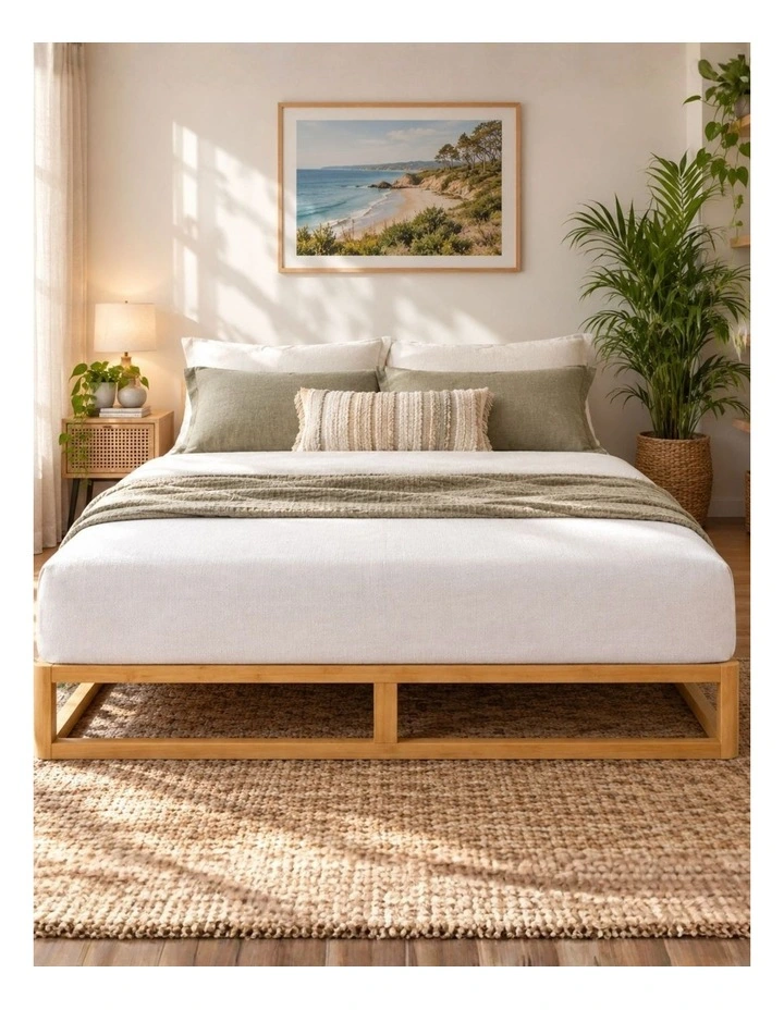 Industrial Pine Wood Bed Frame image 2