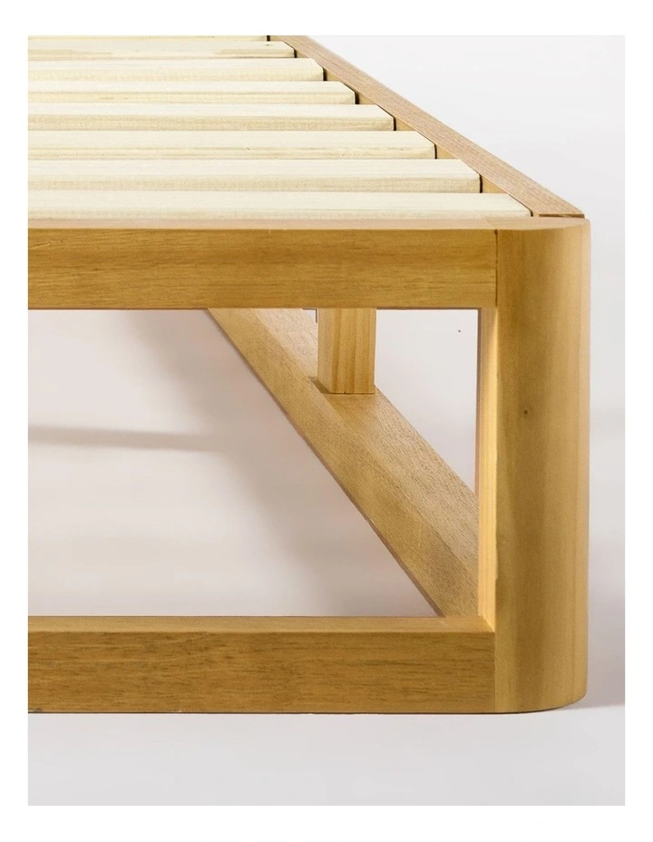 Industrial Pine Wood Bed Frame image 4