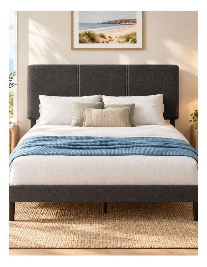 Cambril Fabric Bed Frame in Dark Grey image 2