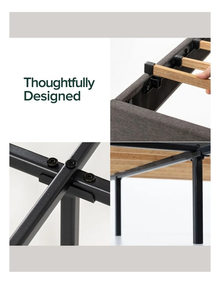 Cambril Fabric Bed Frame in Dark Grey image 5