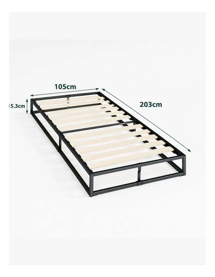 Joseph Metal Low Base Bed Frame - 15cm Tall image 3