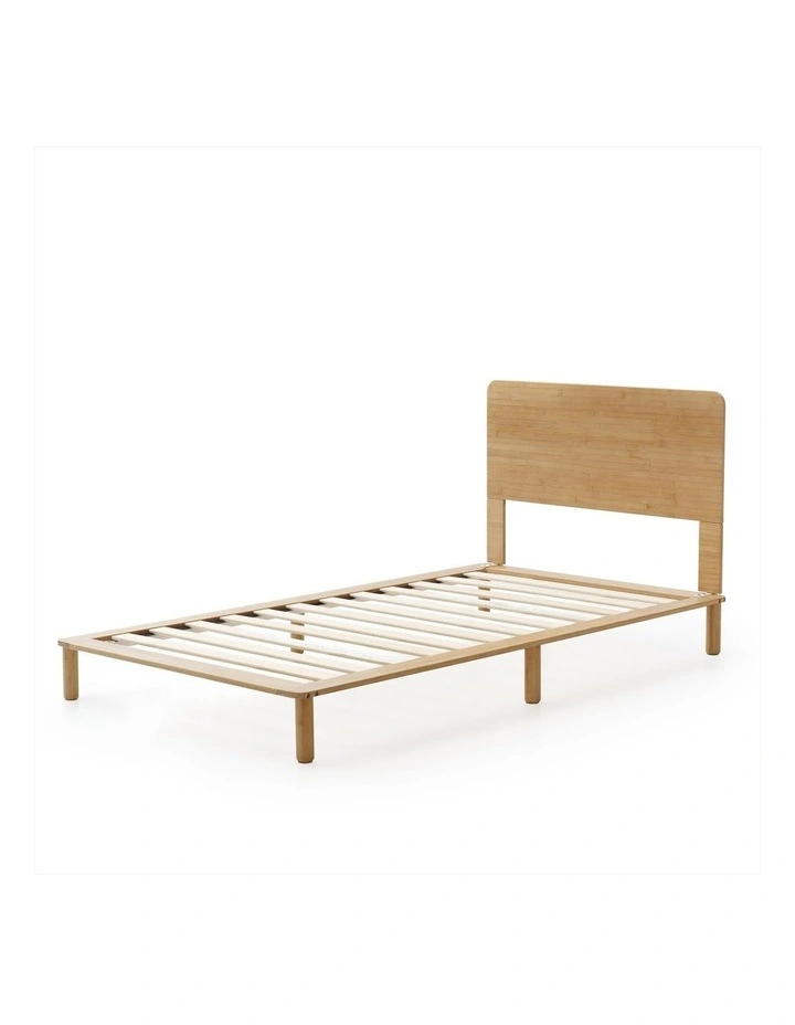 Arden Japandi Bamboo Wood Bed Frame in Natural image 3