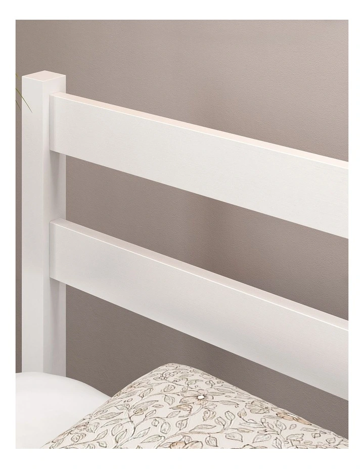 Robin Wood Bed Frame in White image 4