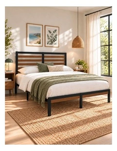 Kai Bamboo & Metal Bed Frame