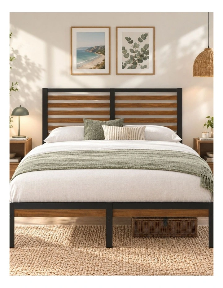 Kai Bamboo & Metal Bed Frame image 2