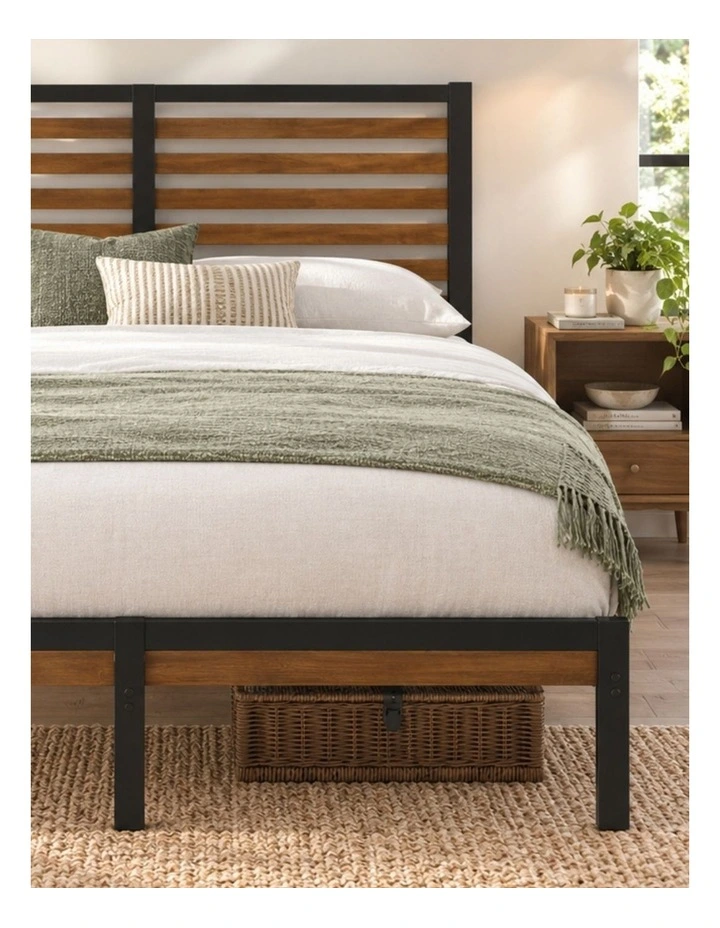 Kai Bamboo & Metal Bed Frame image 4