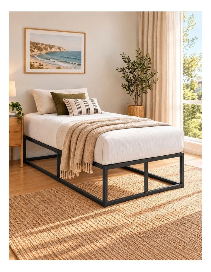 Joseph Metal High Base Bed Frame - 45cm Tall image 1