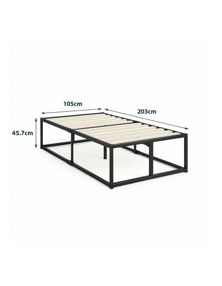 Joseph Metal High Base Bed Frame - 45cm Tall image 4