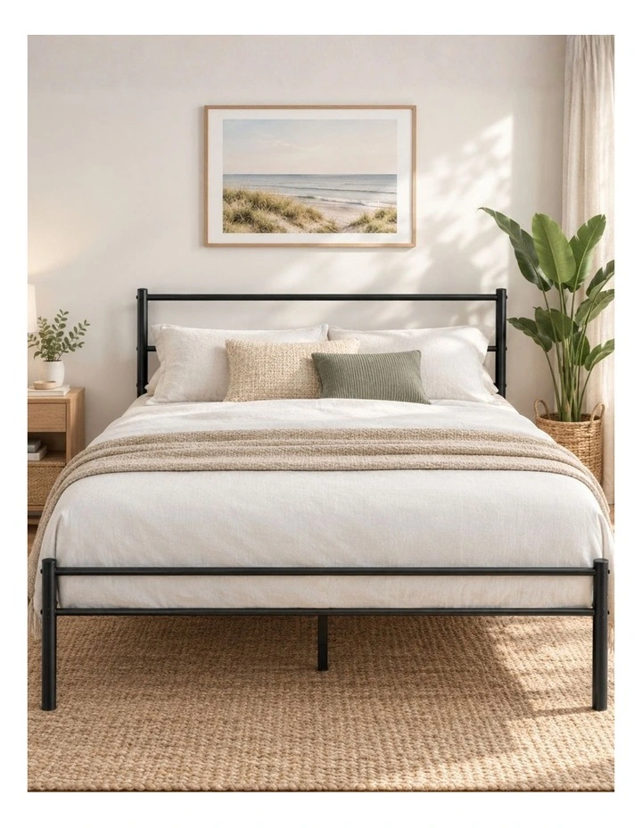 Geraldine Metal Bed Frame - Black image 2