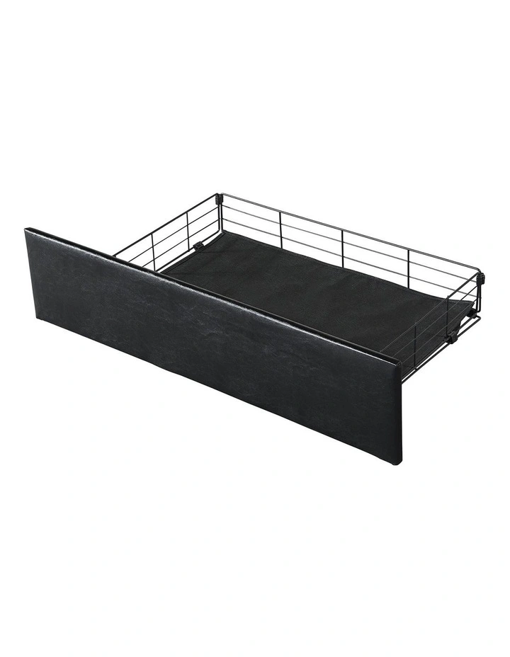 Levede Double Bed Frame PU Mattress Base Storage Drawer Headboard USB Charge image 5
