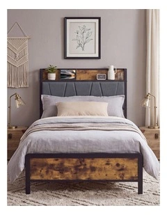 Levede Single Bed Frame Steel Slats Storage Easy Assemble Bedroom Platform