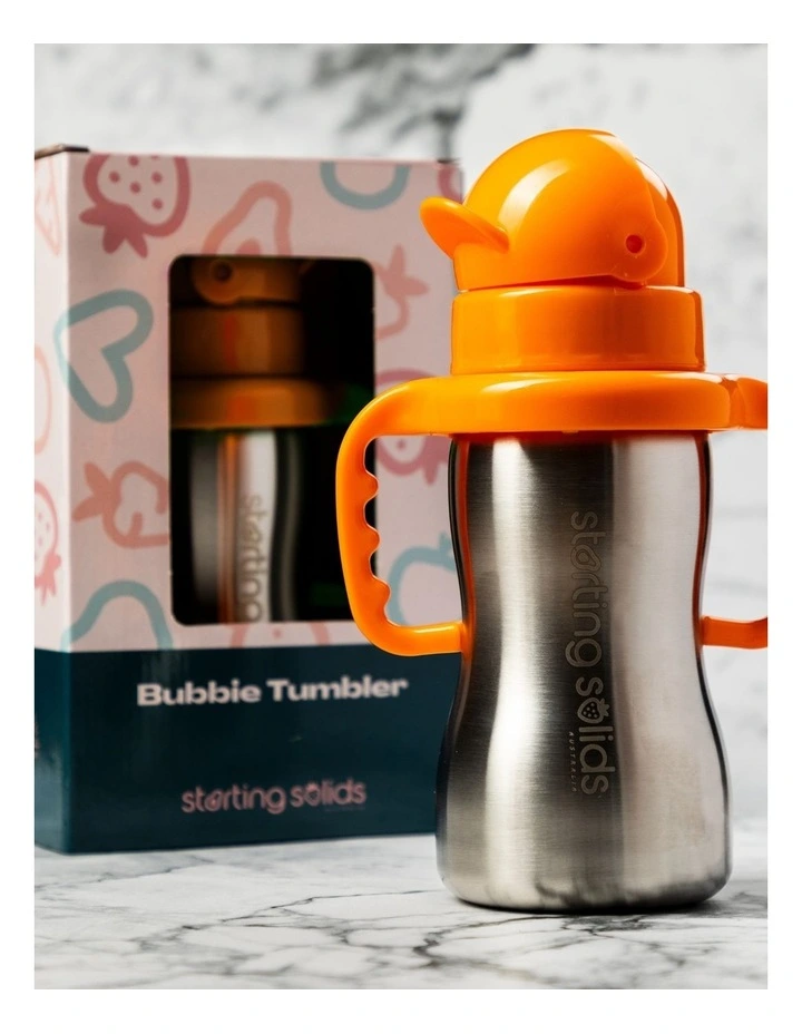 Starting Solids Bubbie Tumbler Orange Crush image 3