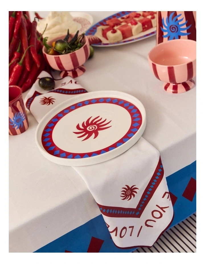 Peppa Hart Fleur Plates in White image 4