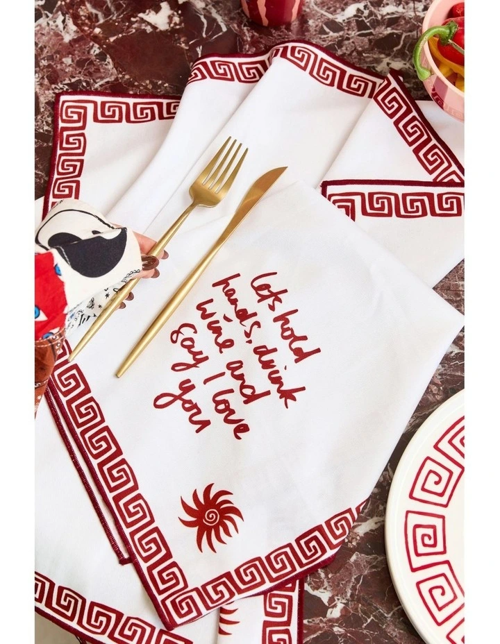 Peppa Hart Lumi Napkins in White image 6