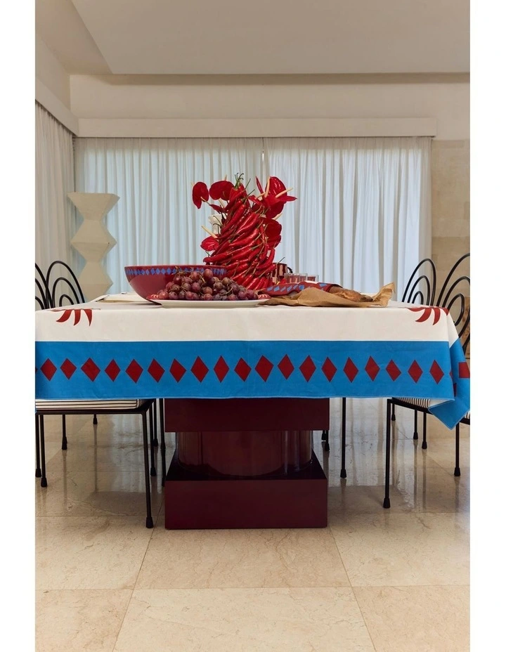 Peppa Hart Rumi Tablecloth in White image 4