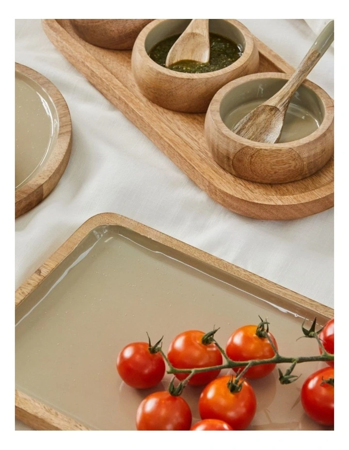 Corinne Coaster 4 Pack in Light Taupe image 3