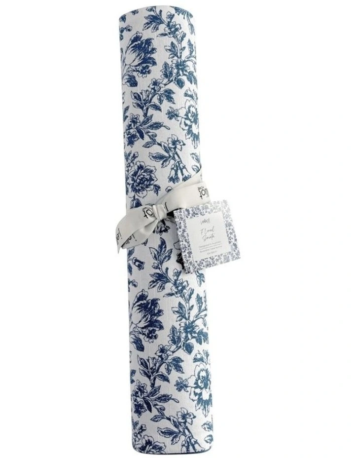 Floral Sonata Reversible Runner in Blue image 3