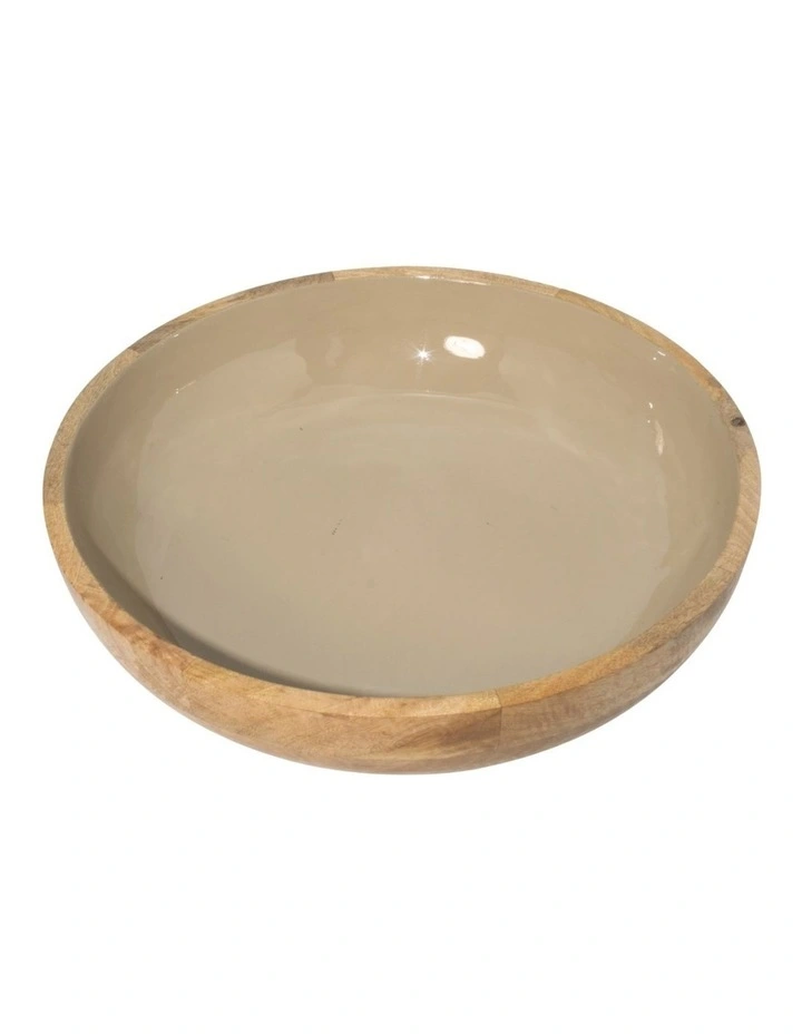 Corinne Salad Bowl in Light Taupe image 2
