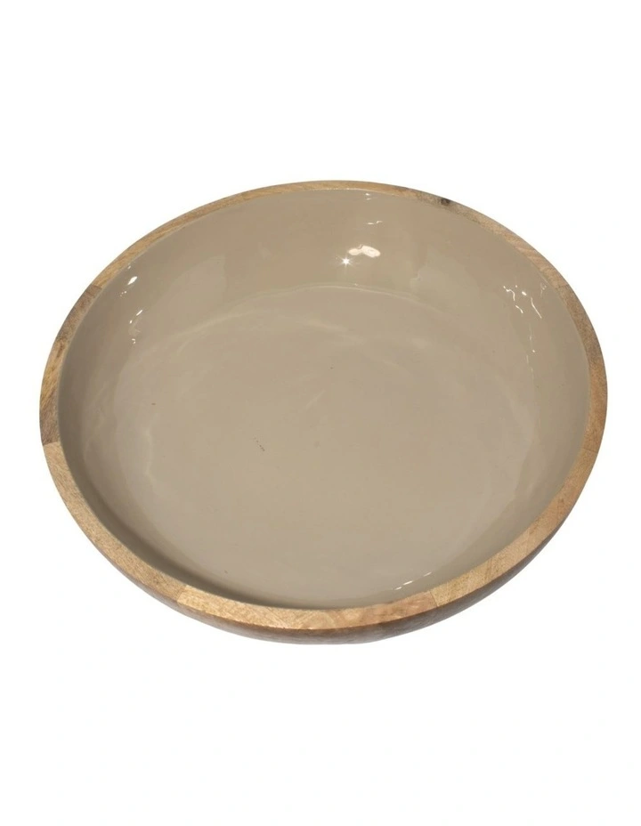 Corinne Salad Bowl in Light Taupe image 3