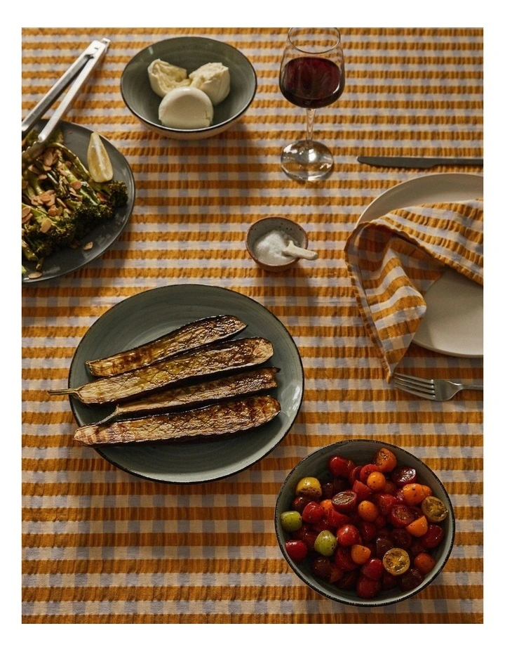 Mango Seersucker Square Tablecloth image 2