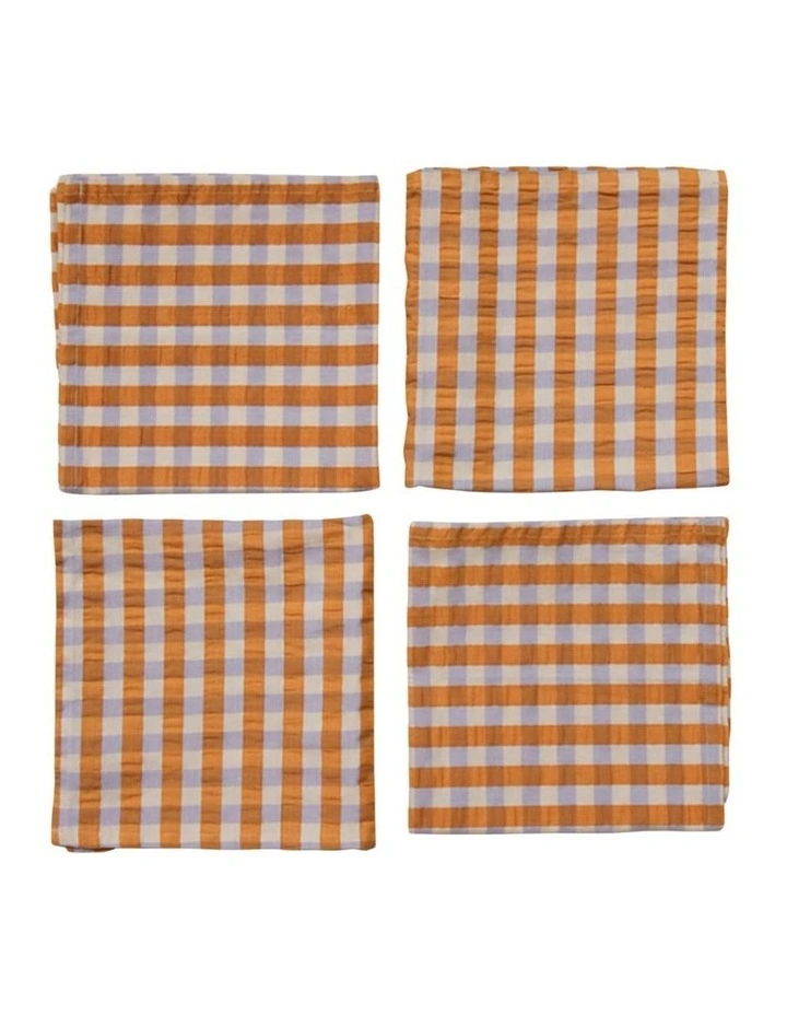 Mango Seersucker Napkin Set image 1