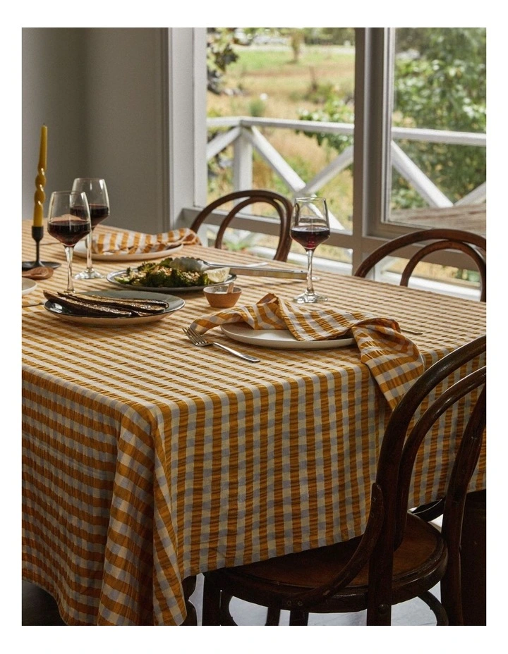 Mango Seersucker Napkin Set image 2