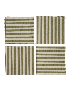 Pistachio Seersucker Napkin Set