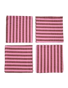 Sundae Seersucker Napkin Set