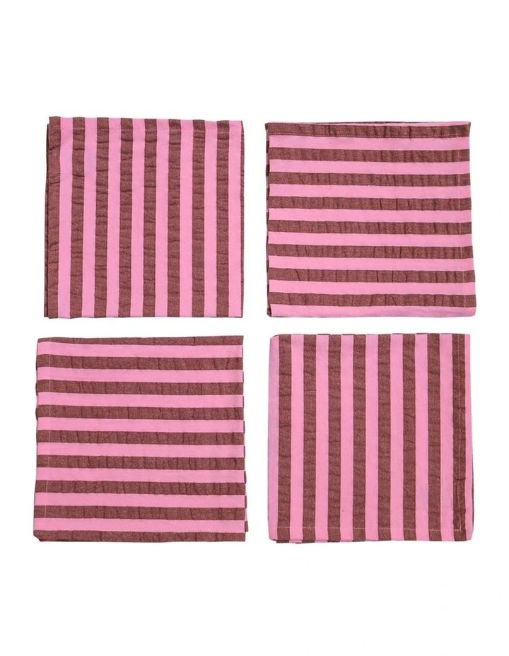 Sundae Seersucker Napkin Set image 1