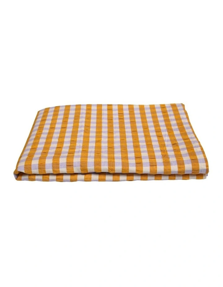 Mango Seersucker Tablecloth image 2