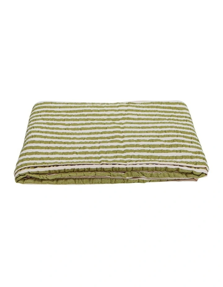 Pistachio Seersucker Tablecloth image 2