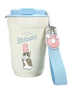 Mofusand - Steel Travel Flask 450ml - Drinkware - 3 years 