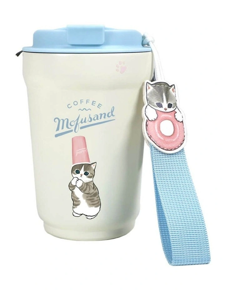 Mofusand - Steel Travel Flask 450ml - Drinkware - 3 years  image 1
