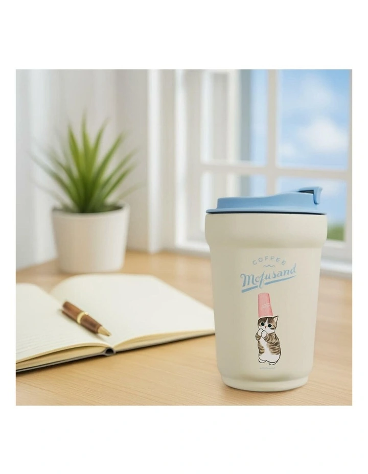 Mofusand - Steel Travel Flask 450ml - Drinkware - 3 years  image 7