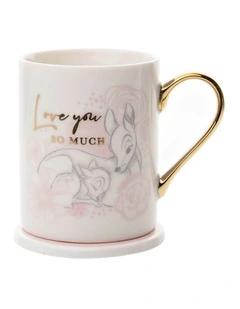 Disney Gifts - Mug & Coaster Set: Bambi - Love - Porcelain - Gifting Tableware