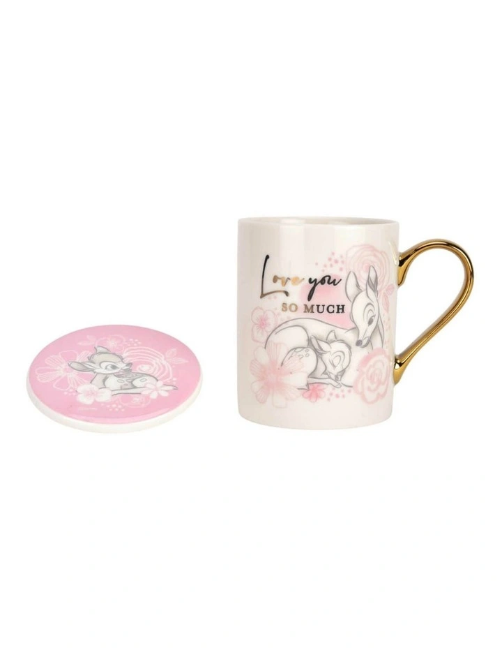 Disney Gifts - Mug & Coaster Set: Bambi - Love - Porcelain - Gifting Tableware image 3
