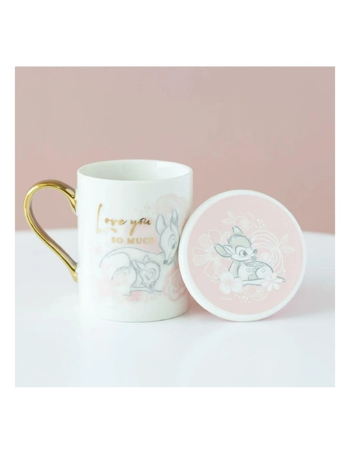 Disney Gifts - Mug & Coaster Set: Bambi - Love - Porcelain - Gifting Tableware image 6