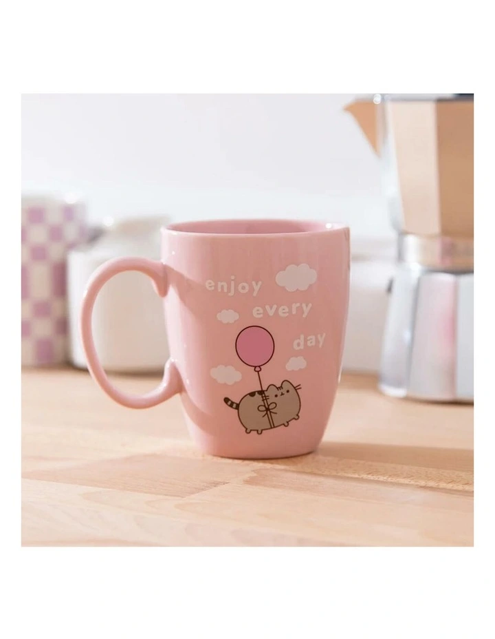 Pusheen - Mug 'Enjoy Every Day', Stoneware, Aqua, 11cm (Height) image 4