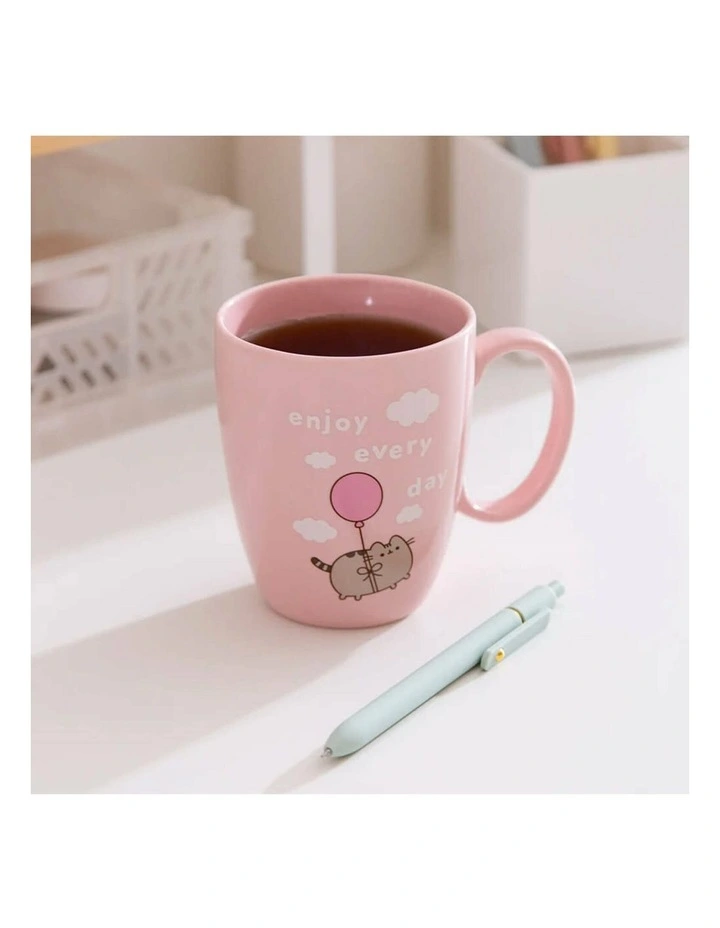 Pusheen - Mug 'Enjoy Every Day', Stoneware, Aqua, 11cm (Height) image 5