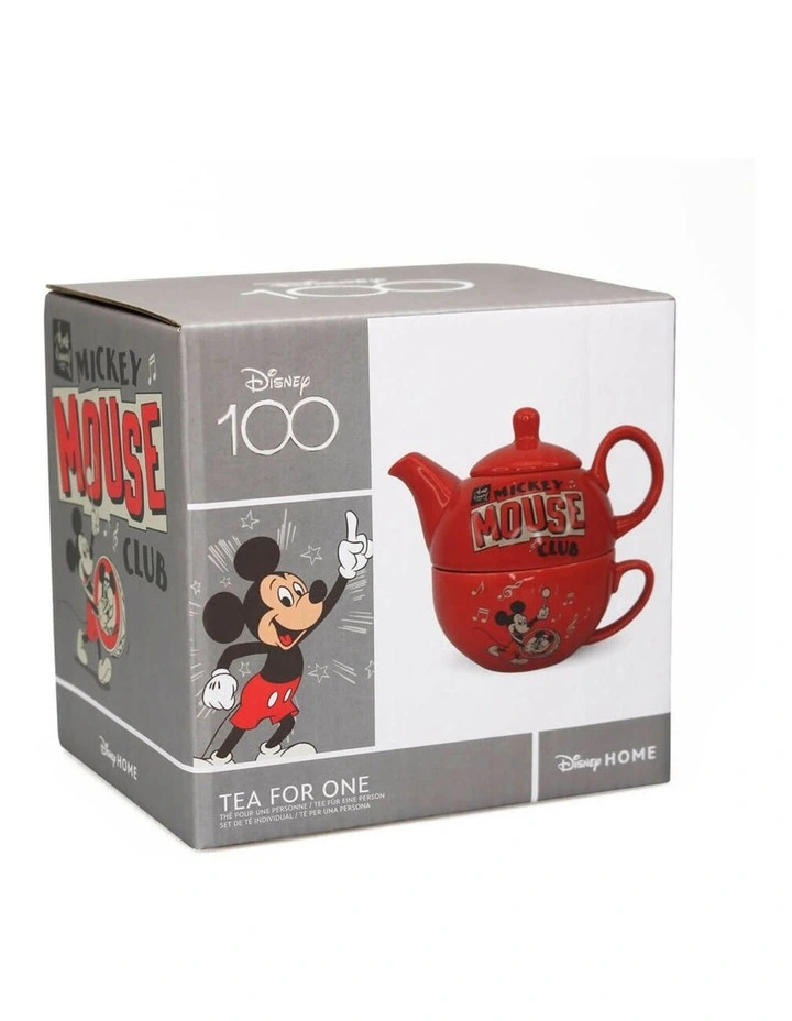 Disney Gifts - Mickey Mouse Club, Tea for One Set, Red Ceramic, 16cm (Length) image 3